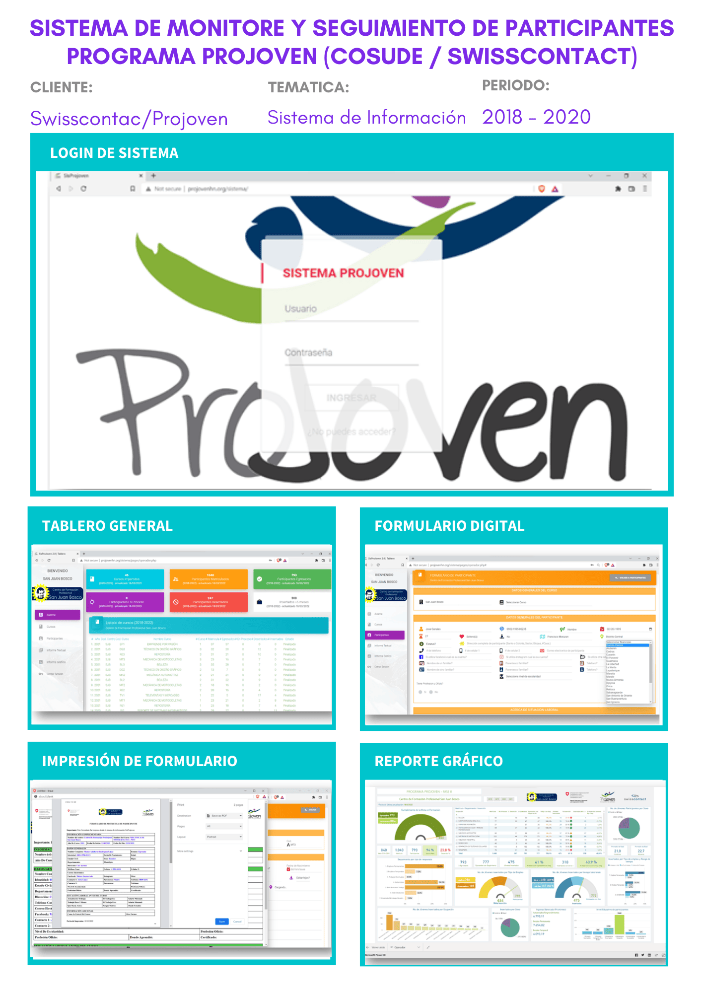 Sistema proyecto ProJoven